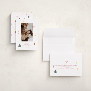 This is a snow holiday photo cards with standard by Claire called cross stitch christmas printing on signature in grand