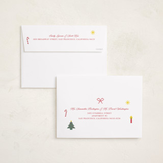 This is a snow holiday photo cards with standard by Claire called cross stitch christmas printing on signature in grand
