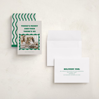 This is a pine holiday photo cards with standard by Anna Elder called and then us printing on recycled smooth signature in grand