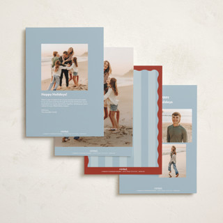 This is a dream holiday photo cards with standard by Helena Vitto called color wave printing on recycled smooth signature in grand