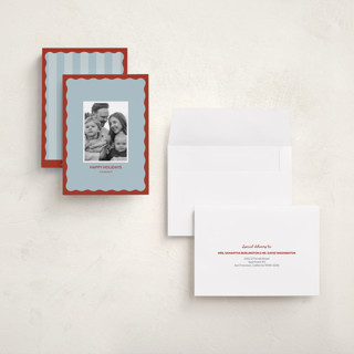 This is a dream holiday photo cards with standard by Helena Vitto called color wave printing on recycled smooth signature in grand