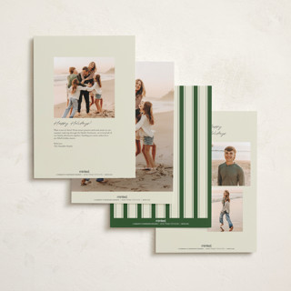 This is a juniper holiday photo cards with standard by Helena Vitto called a classic christmas printing on signature in grand