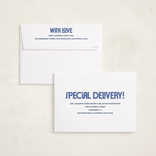 This is a bluebell holiday photo cards with standard by Up Up Creative called letters printing on recycled smooth signature in grand