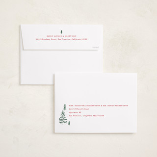 This is a pine holiday photo cards with standard by Amy Kross called durham printing on recycled smooth signature in grand