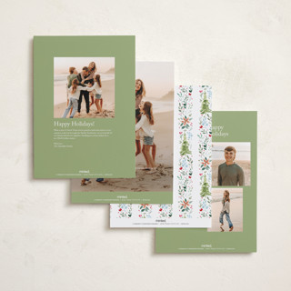 This is a wreath holiday photo cards with standard by Petra Kern called wonders of nature printing on signature in grand