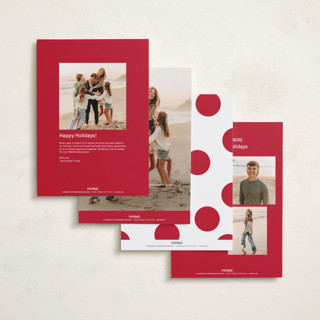 This is a santa suit holiday photo cards with standard by Blustery August called struffoli printing on recycled smooth signature in grand