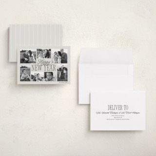 This is a fog holiday photo cards with standard by Brianne Larsen called surround printing on recycled smooth signature in grand