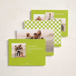 This is a lime holiday photo cards with standard by Baumbirdy called bold newyear printing on recycled smooth signature in grand