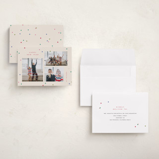 This is a whipped cream holiday photo cards with standard by Pixel and Hank called so festive printing on recycled smooth signature in grand