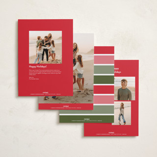 This is a gumdrop holiday photo cards with standard by Olivia Williams called stacked printing on recycled smooth signature in grand