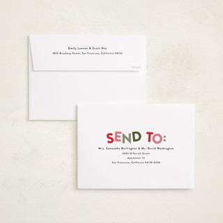 This is a gumdrop holiday photo cards with standard by Olivia Williams called stacked printing on recycled smooth signature in grand