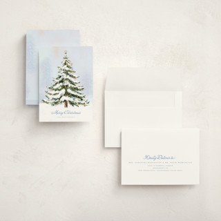 This is a winter day holiday photo cards with standard by Petra Kern called the tree printing on signature in grand