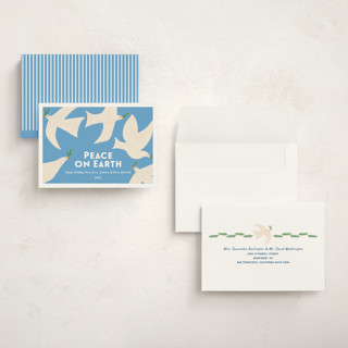 This is a sky holiday photo cards with standard by Erika Firm called california doves printing on signature in grand