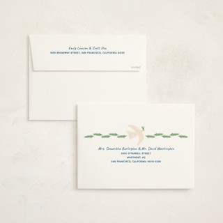 This is a sky holiday photo cards with standard by Erika Firm called california doves printing on signature in grand