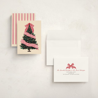 This is a rose holiday photo cards with standard by Jennifer Lew called sash printing on signature in grand