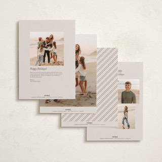 This is a chai holiday photo cards with standard by Jessica Williams called septet printing on recycled smooth signature in grand