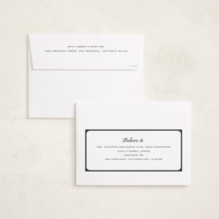 This is a raven holiday photo cards with standard by Creo Study called simple border printing on recycled smooth signature in grand