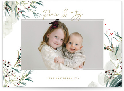 Tossed Grand Holiday Cards by Eve Schultz | Minted
