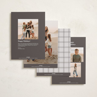 This is a snowflake holiday photo cards with standard by Hooray Creative called many merry moments printing on recycled smooth signature in grand