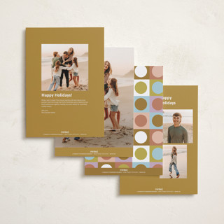 This is a citrine holiday photo cards with standard by Kelly Watkins called colorful printing on recycled smooth signature in grand
