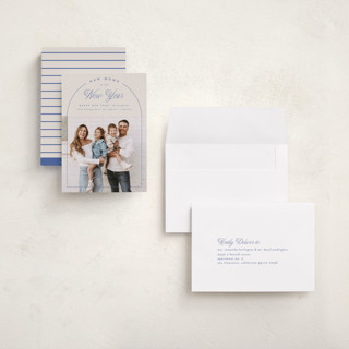 This is a midnight holiday photo cards with standard by Alexandra Cohn called regency printing on recycled smooth signature in grand