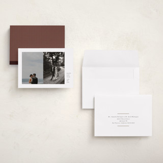 This is a snow holiday photo cards with standard by Olivia Kanaley Inman called perfect pair printing on recycled smooth signature in grand