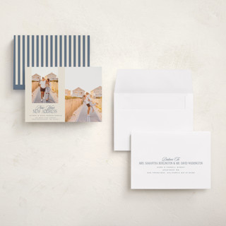 This is a sea holiday photo cards with standard by Jenna Holcomb called new home duo printing on recycled smooth signature in grand