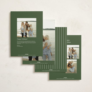 This is a spruce holiday photo cards with standard by Cindy Reynolds called watercolor bow printing on signature in grand