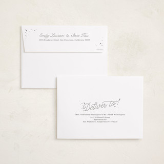 This is a snow holiday photo cards with standard by Kate Ahn called lively note printing on recycled smooth signature in grand