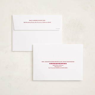 This is a nutmeg holiday photo cards with standard by Shari Margolin called festive stripes printing on recycled smooth signature in grand