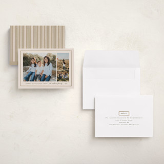 This is a eggnog holiday photo cards with standard by Amy Kross called sealed printing on signature in grand