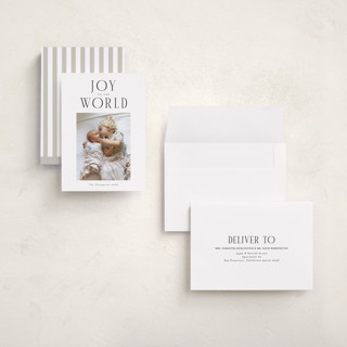 This is a ice holiday photo cards with standard by Christy Hy Lee called the modern printing on recycled smooth signature in grand