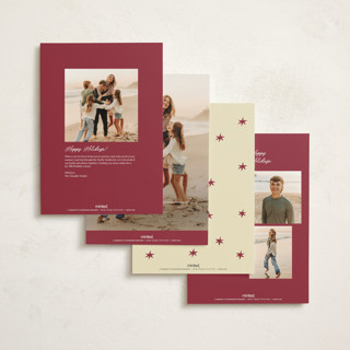 This is a holly berry holiday photo cards with standard by Helena Vitto called cin cin! printing on signature in grand