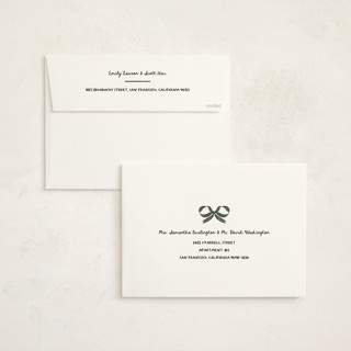 This is a juniper holiday photo cards with standard by Leah Bisch called gingham ribbon printing on signature in grand