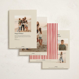 This is a wintermint holiday photo cards with standard by Teju Reval called greetings from santa printing on signature in grand