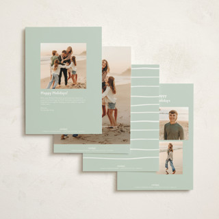 This is a morning mist holiday photo cards with standard by Julie Murray called new place printing on signature in grand