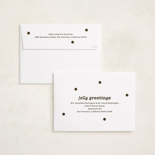 This is a candy holiday photo cards with standard by Megan Davis called pecos printing on recycled smooth signature in grand