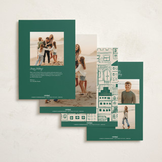 This is a elf shoes holiday photo cards with standard by Teju Reval called festive home printing on signature in grand