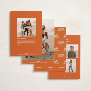 This is a retro holiday photo cards with standard by Phrosné Barwood called so retro printing on signature in grand