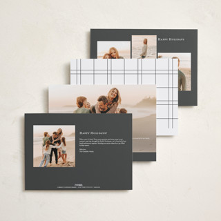 This is a snow holiday photo cards with standard by Nicole Walsh called minimalist frame printing on recycled smooth signature in grand
