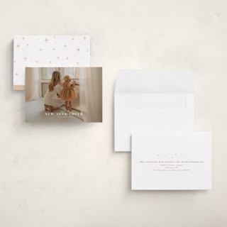 This is a snow holiday photo cards with standard by chocomocacino called cruffino printing on recycled smooth signature in grand