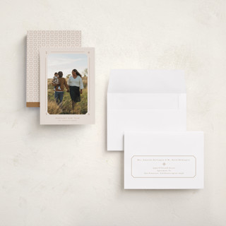 This is a vanilla holiday photo cards with standard by Claudia Orengo called photo album printing on recycled smooth signature in grand