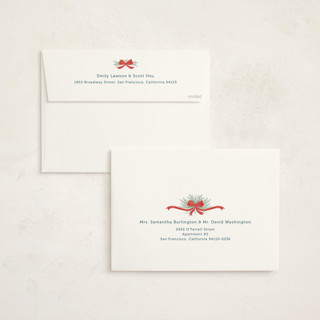 This is a pomegranate holiday photo cards with standard by Paper Sun Studio called moving along printing on signature in grand