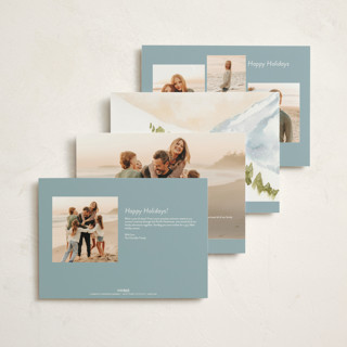 This is a snow holiday photo cards with standard by Lindsay Megahed called tis the skison printing on signature in grand