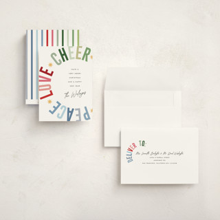 This is a snow holiday photo cards with standard by Pixel and Hank called holiday three printing on signature in grand
