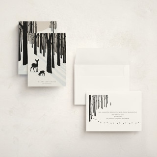 This is a coal holiday photo cards with standard by itsjensworld called all is calm printing on signature in grand