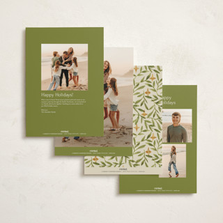 This is a cream holiday photo cards with standard by Amy Kross called finding the light printing on signature in grand