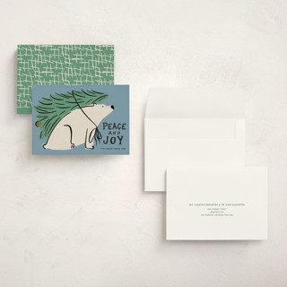 This is a frozen holiday photo cards with standard by Inkblot Design called polar express printing on signature in grand