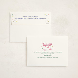 This is a champagne holiday photo cards with standard by Jenna Holcomb called nye printing on signature in grand