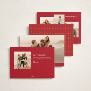 This is a ruby holiday photo cards with standard by Grae called angels sing printing on signature in grand